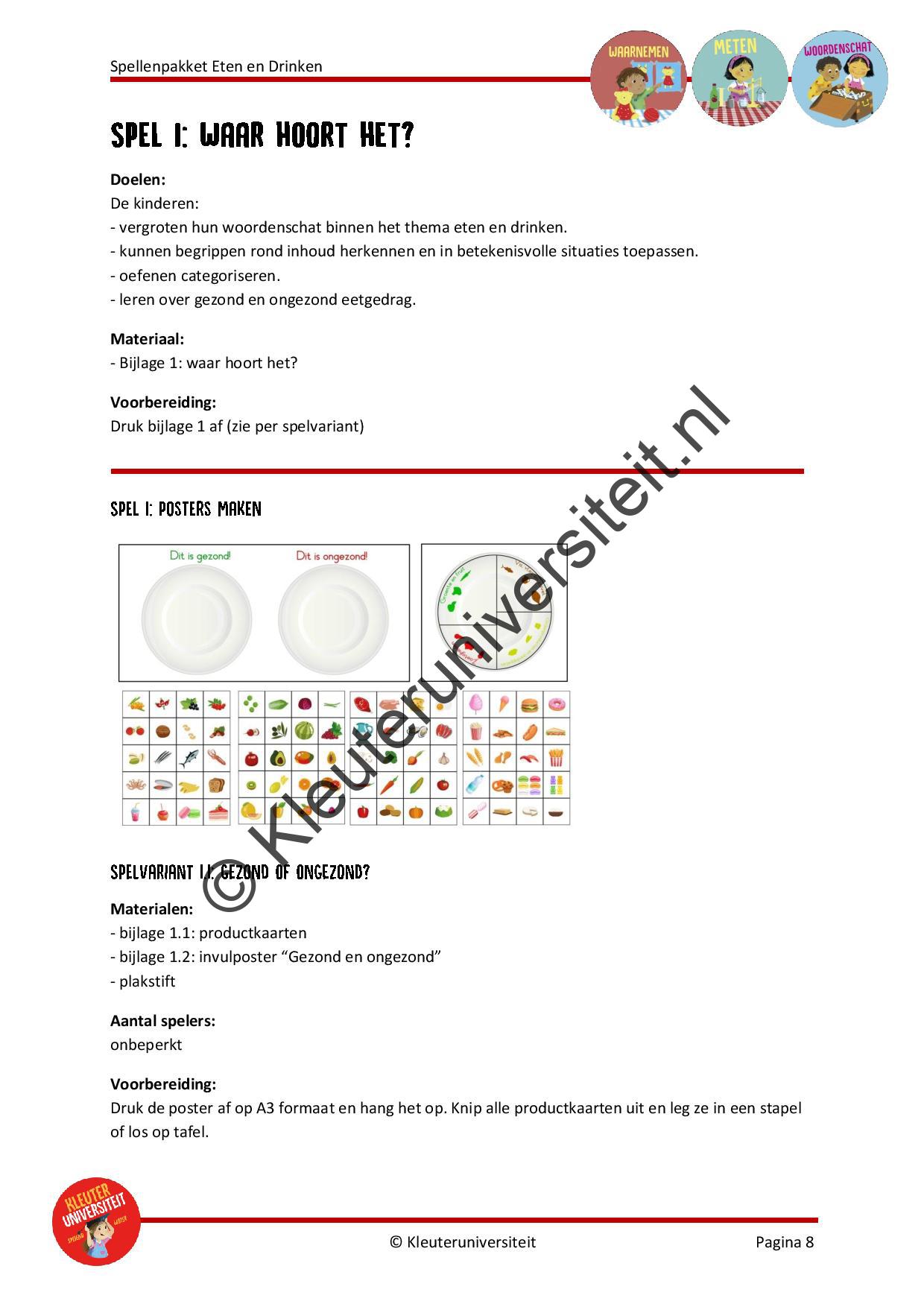 Spellenpakket eten en drinken - Afbeelding 5