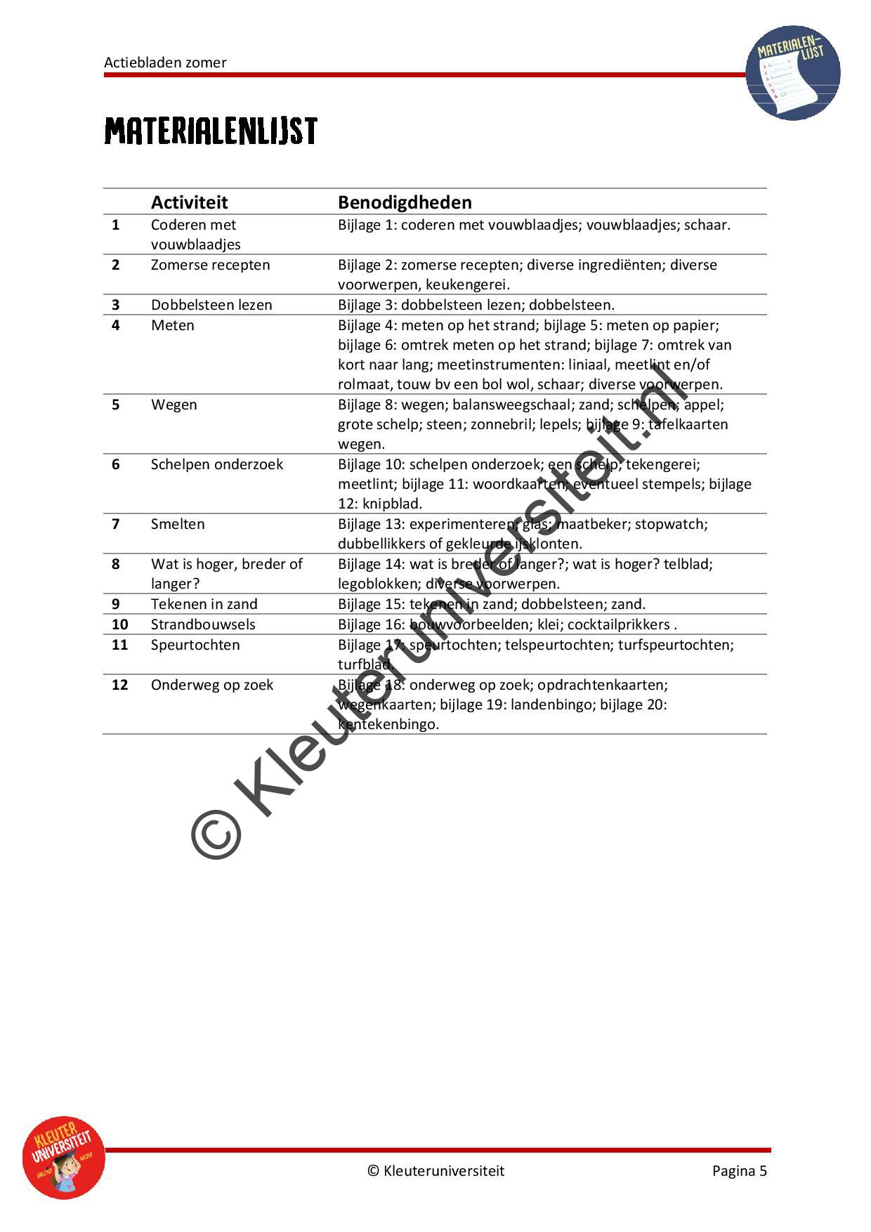 Actiebladen zomer - Afbeelding 4