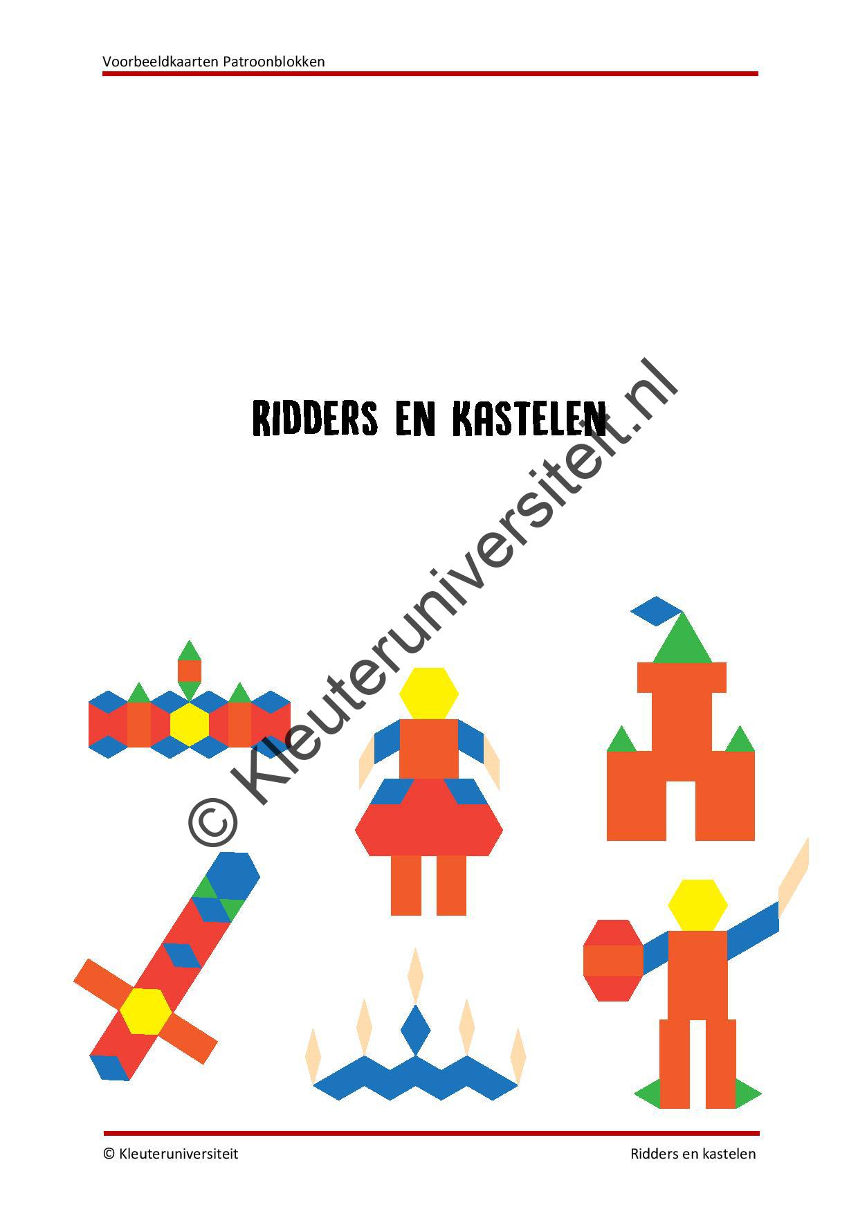 Patroonblokken voorbeeldkaarten geschiedenis - Afbeelding 4