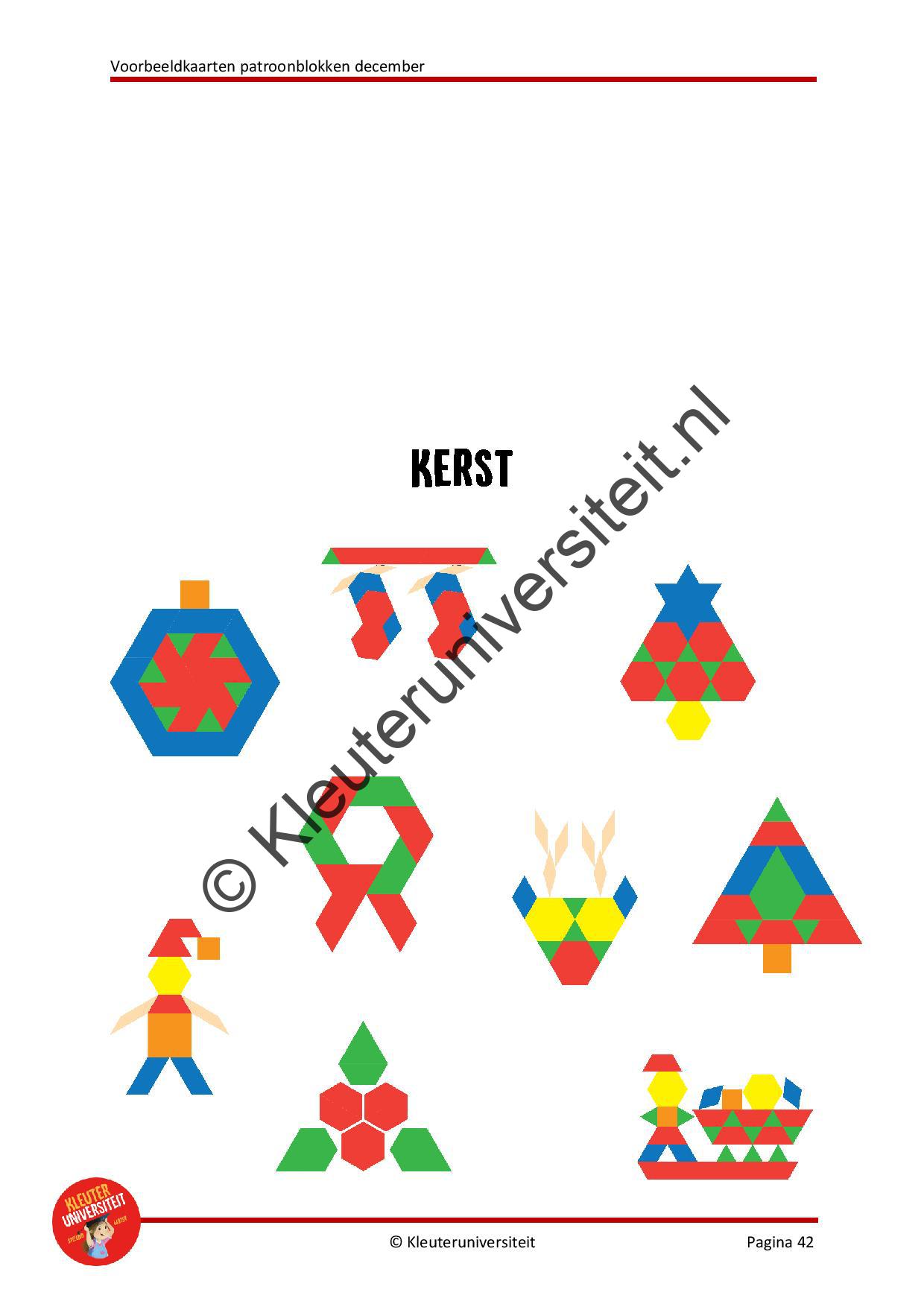 Patroonblokken voorbeeldkaarten december - Afbeelding 9
