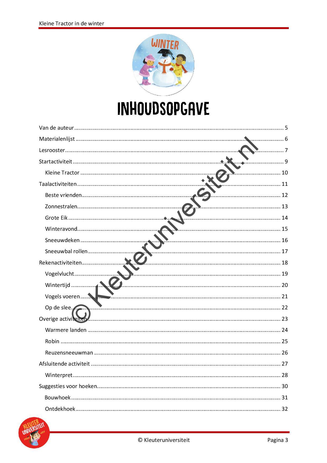 Kleine Tractor in de winter - Afbeelding 2