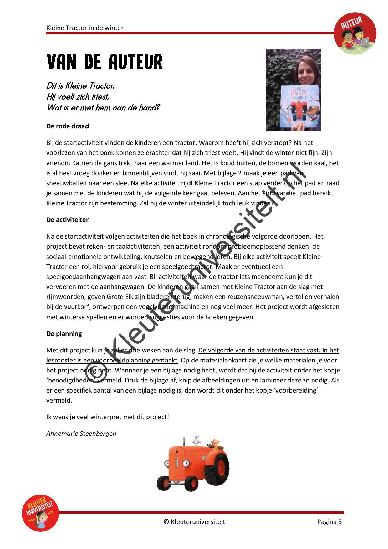 Kleine Tractor in de winter - Afbeelding 4