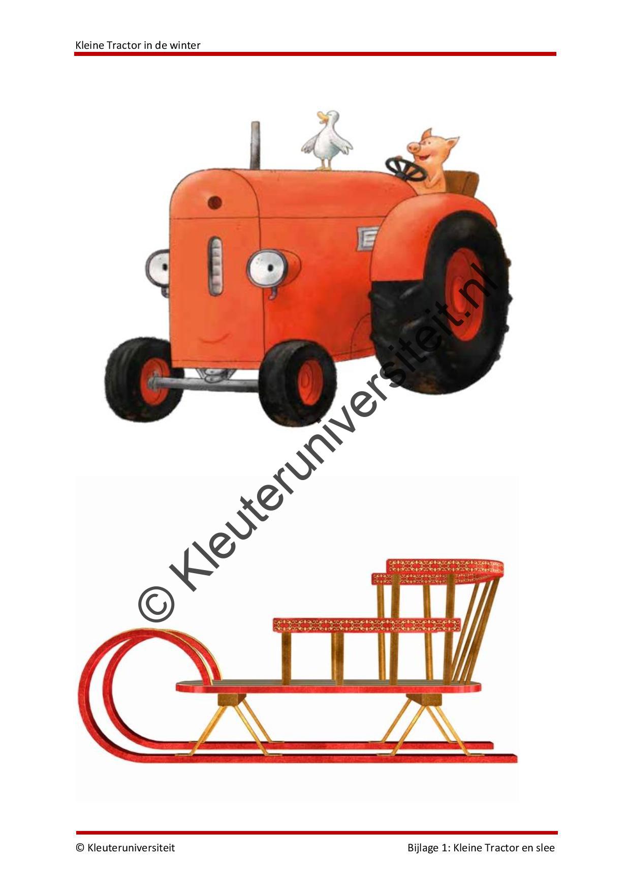 Kleine Tractor in de winter - Afbeelding 7
