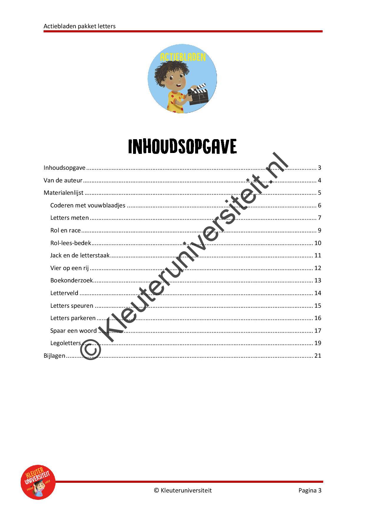 Actiebladen letters - Afbeelding 2