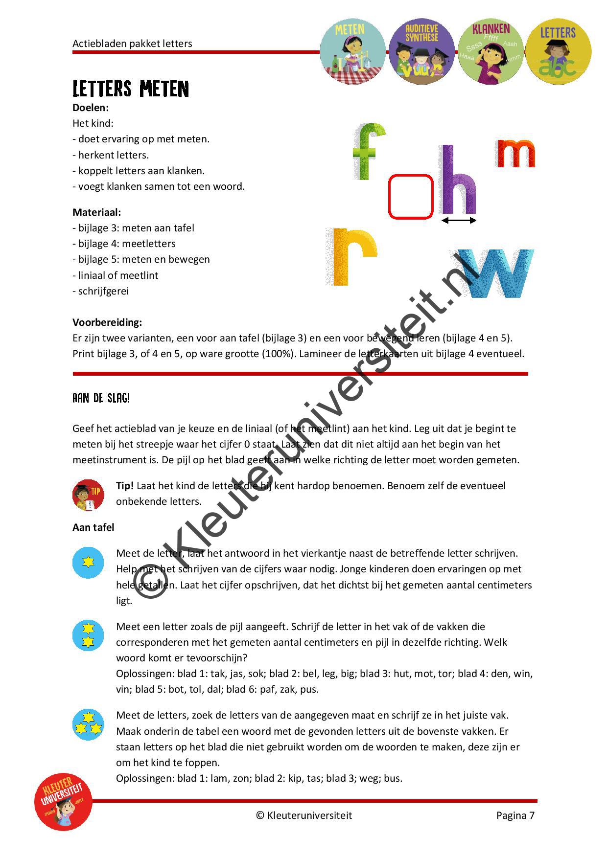 Actiebladen letters - Afbeelding 5