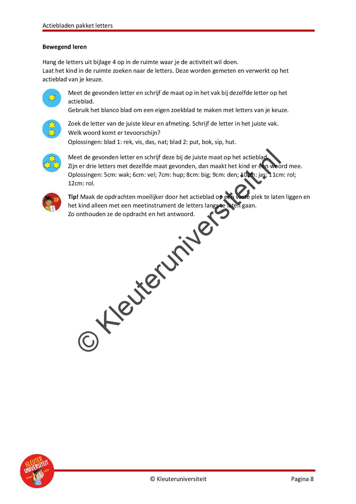 Actiebladen letters - Afbeelding 6