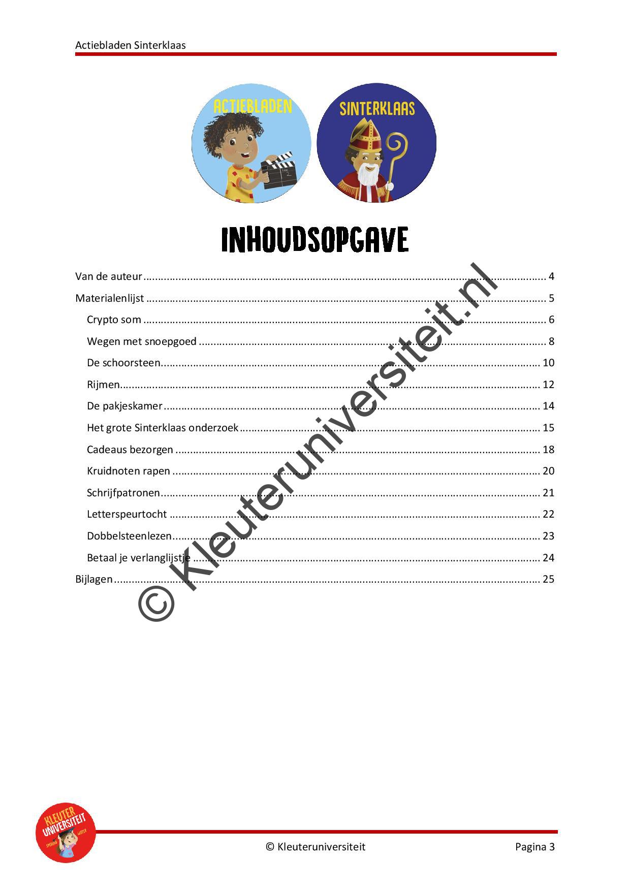 Actiebladen Sinterklaas - Afbeelding 2