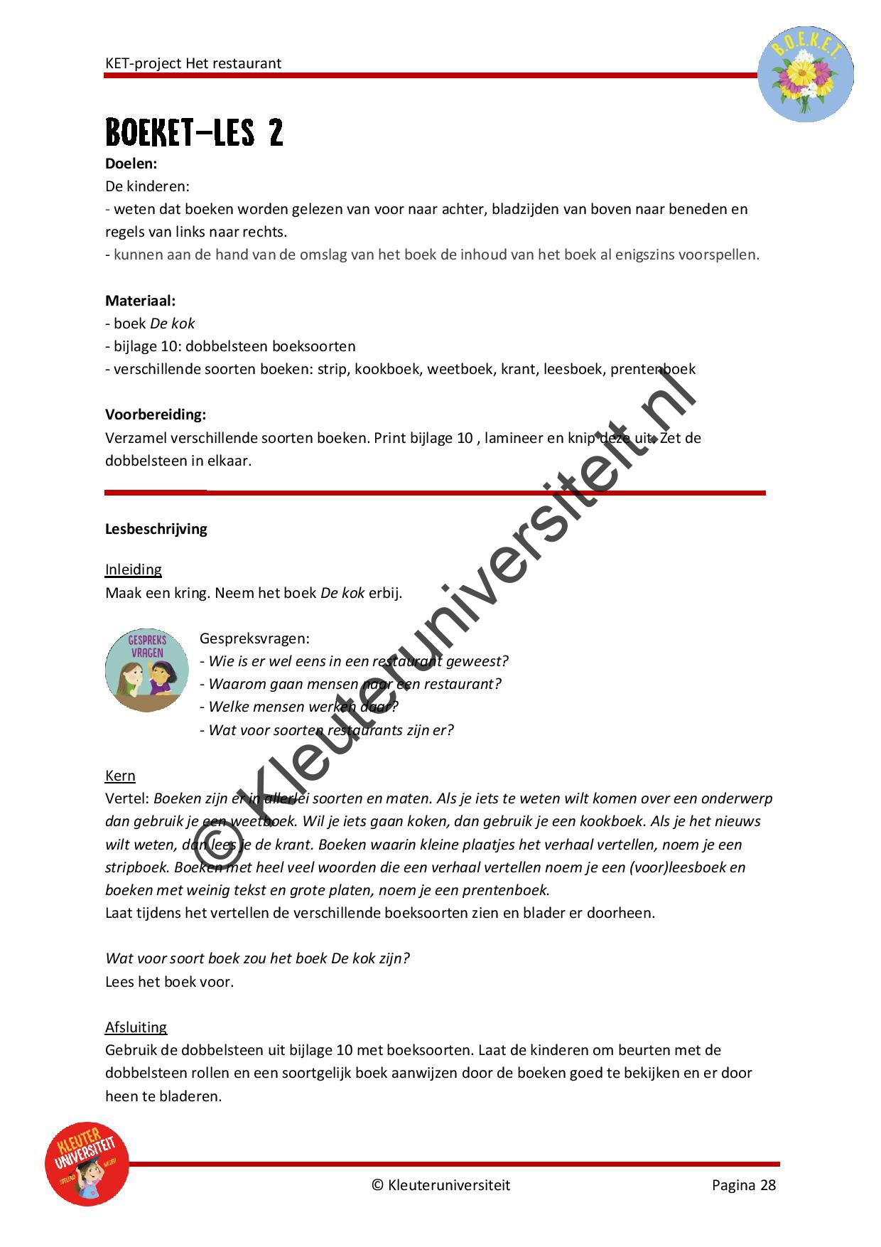 KET project Het restaurant - Afbeelding 11