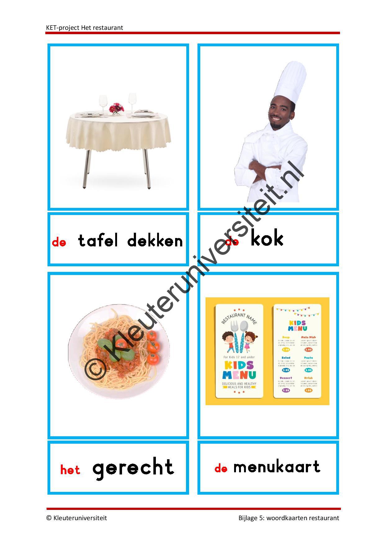 KET project Het restaurant - Afbeelding 13
