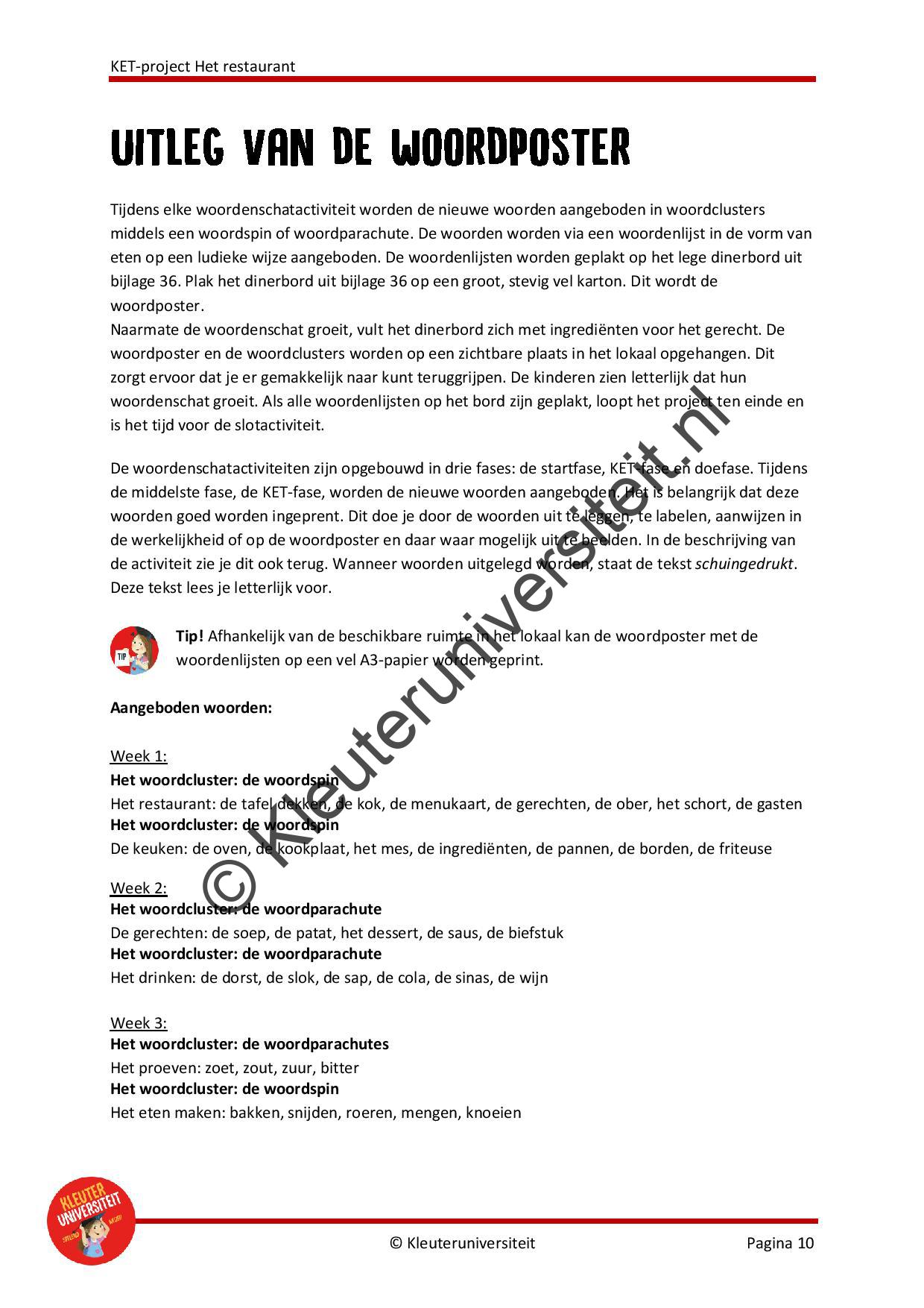 KET project Het restaurant - Afbeelding 9
