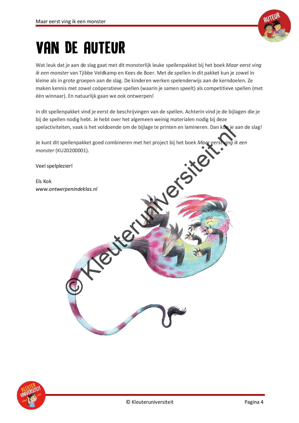 Spellenpakket Maar eerst ving ik een monster - Afbeelding 3