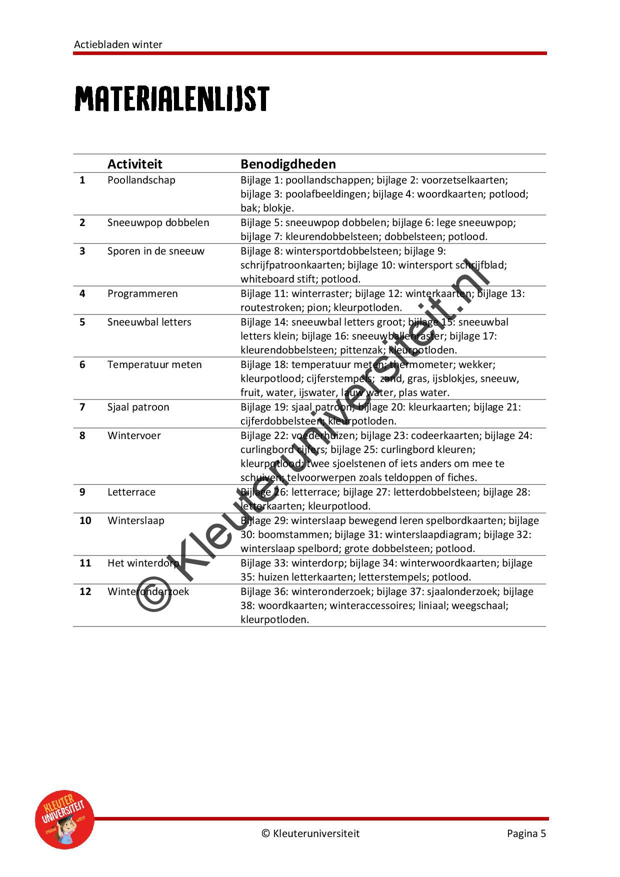 Actiebladen winter - Afbeelding 3