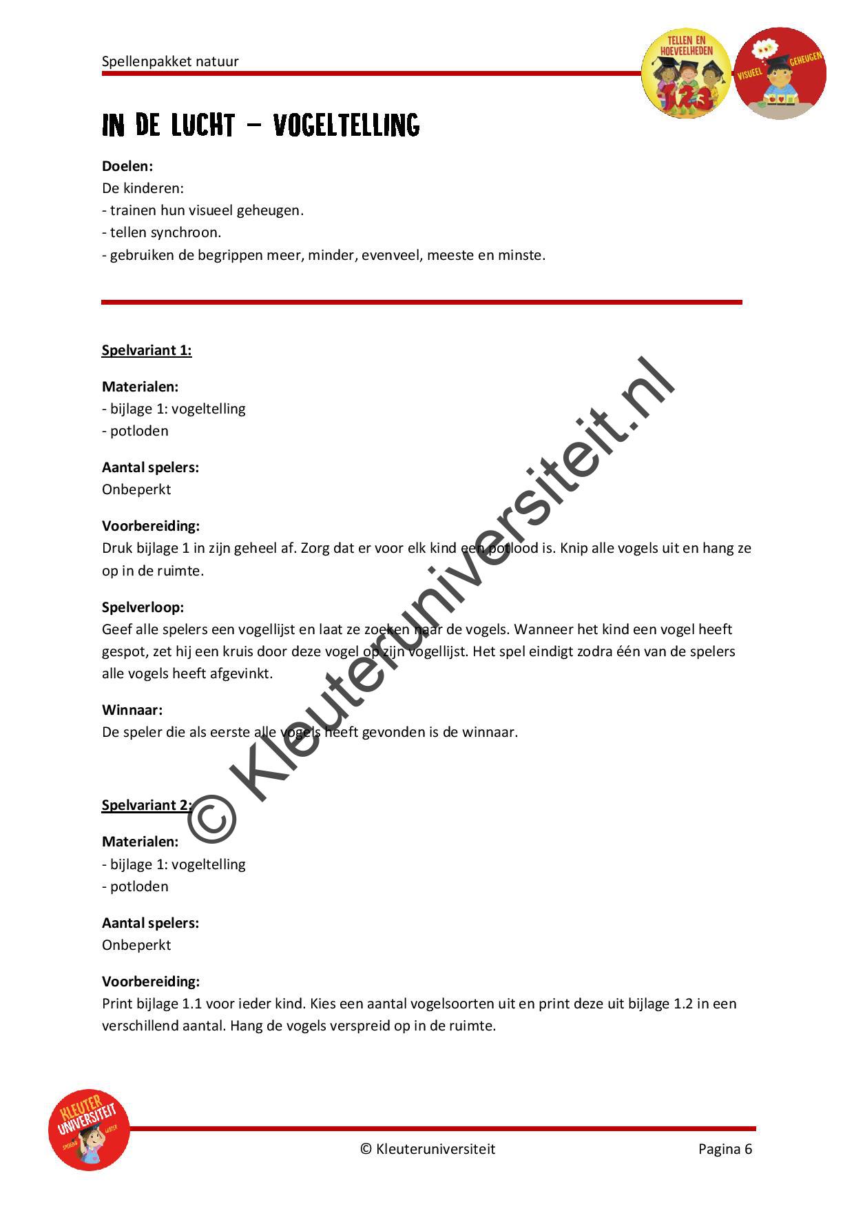 Spellenpakket natuur - Afbeelding 4