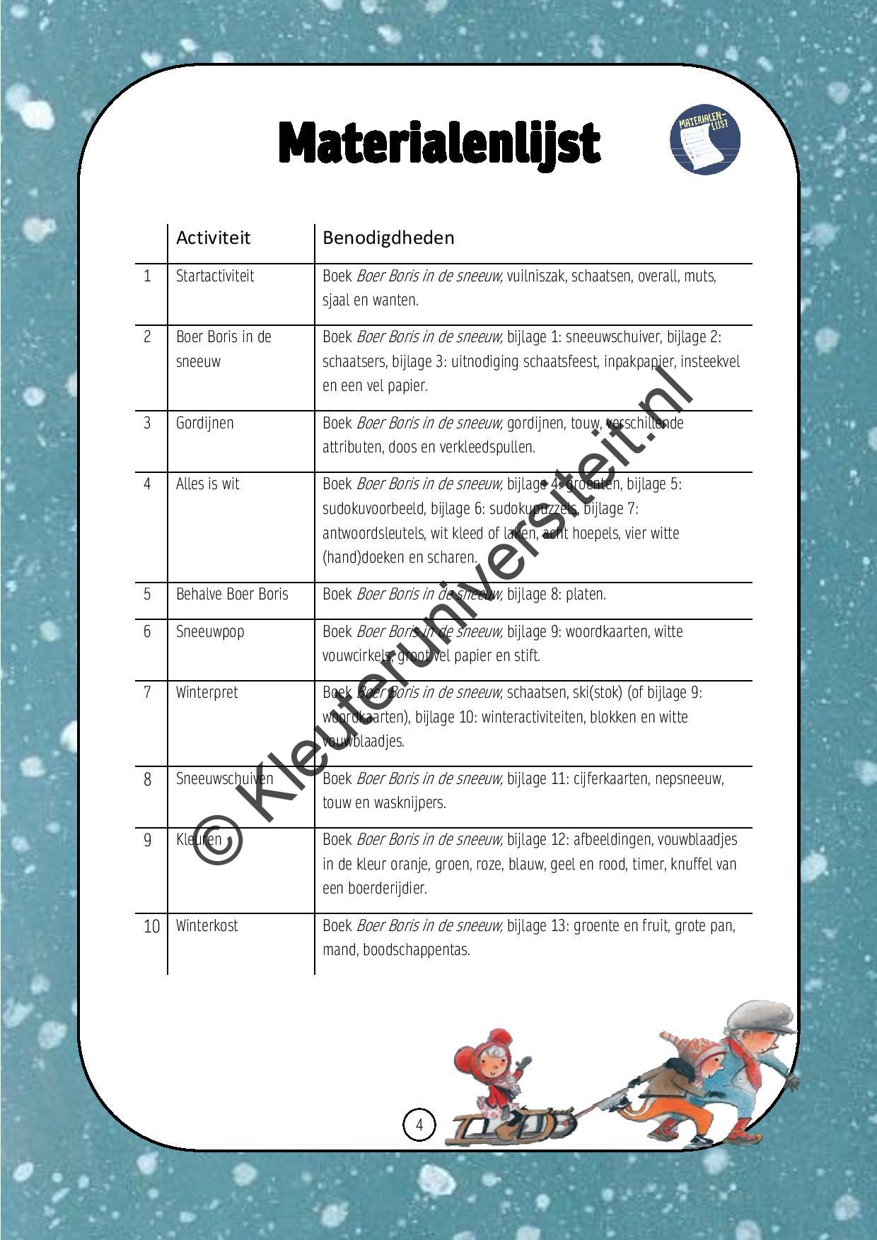 Boer Boris in de sneeuw - Afbeelding 3