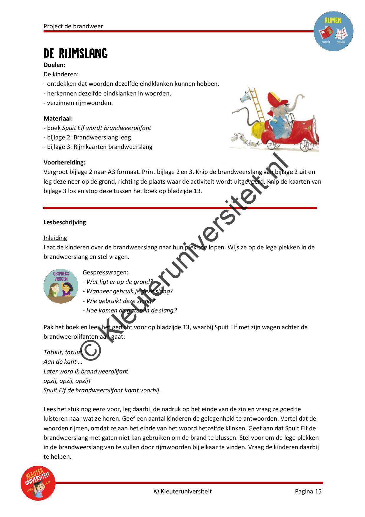 Brandweer - Spuit Elf wordt brandweerolifant - Afbeelding 6