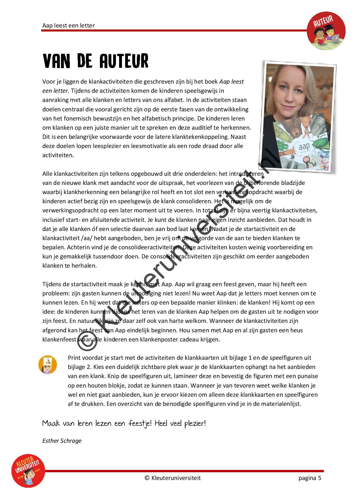 Aap leest een letter - Afbeelding 4