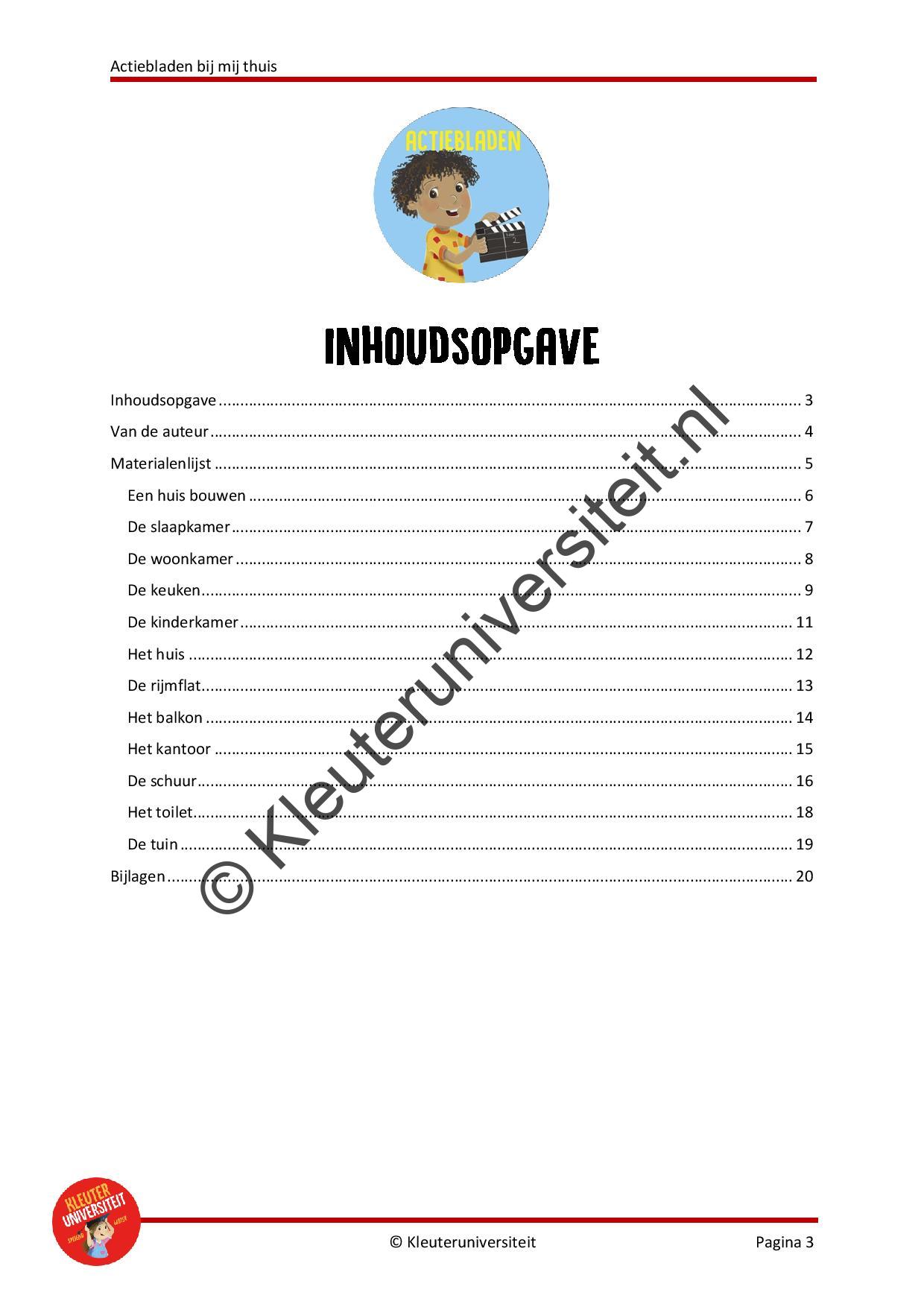 Actiebladen Bij mij thuis - Afbeelding 2