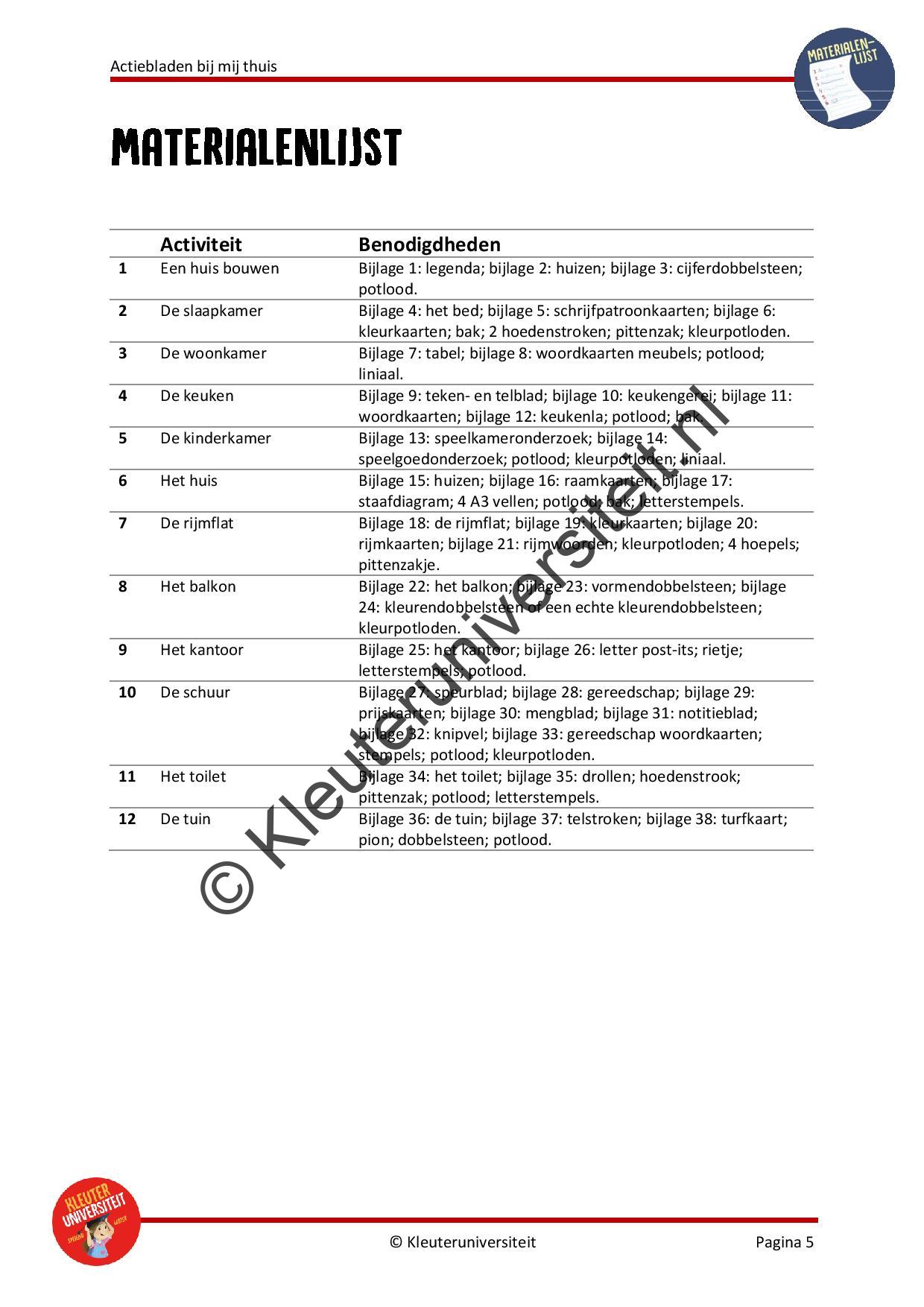Actiebladen Bij mij thuis - Afbeelding 4