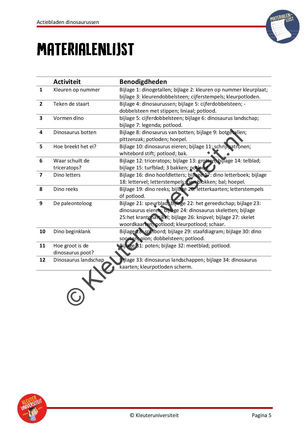 Actiebladen dinosaurussen - Afbeelding 4