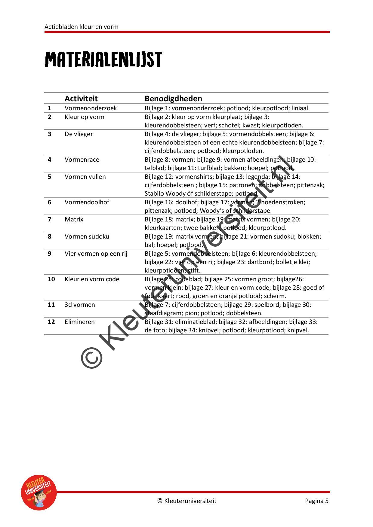 Actiebladen kleur en vorm - Afbeelding 4