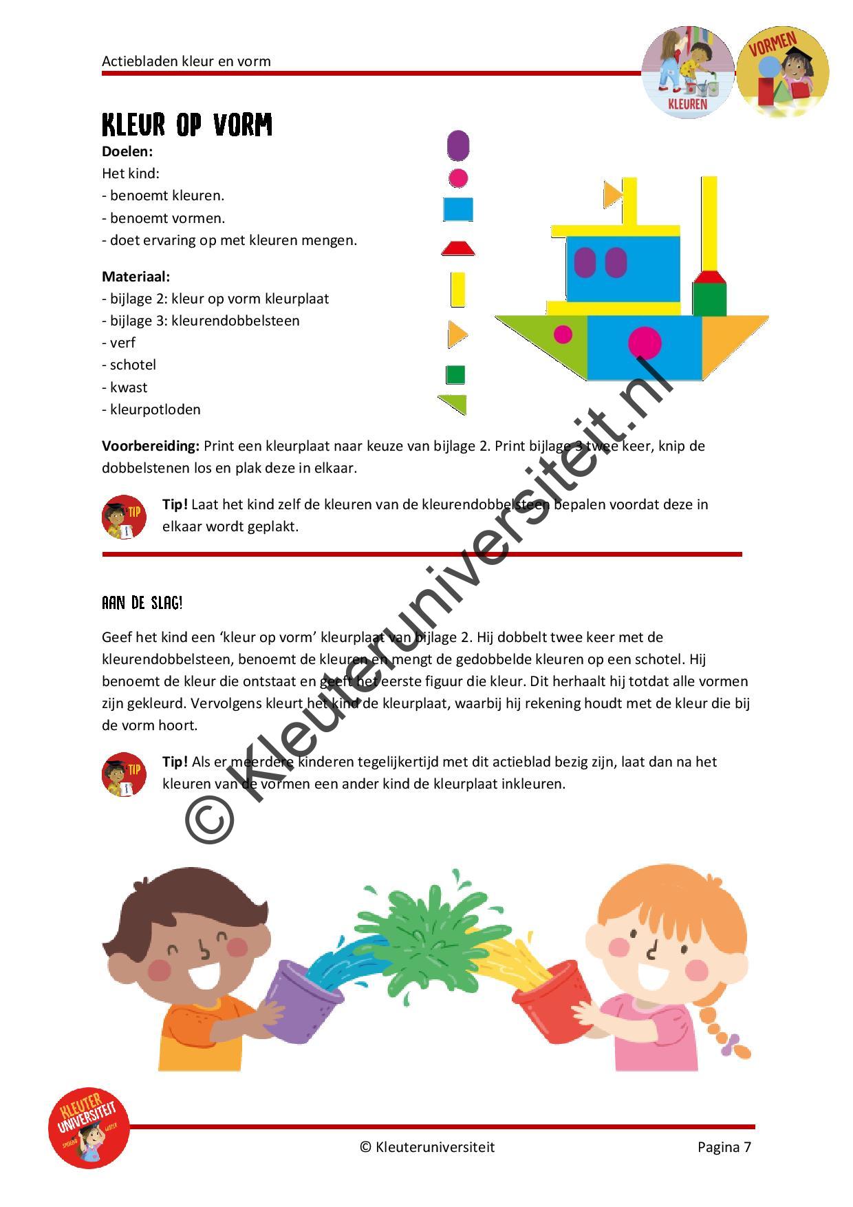 Actiebladen kleur en vorm - Afbeelding 5