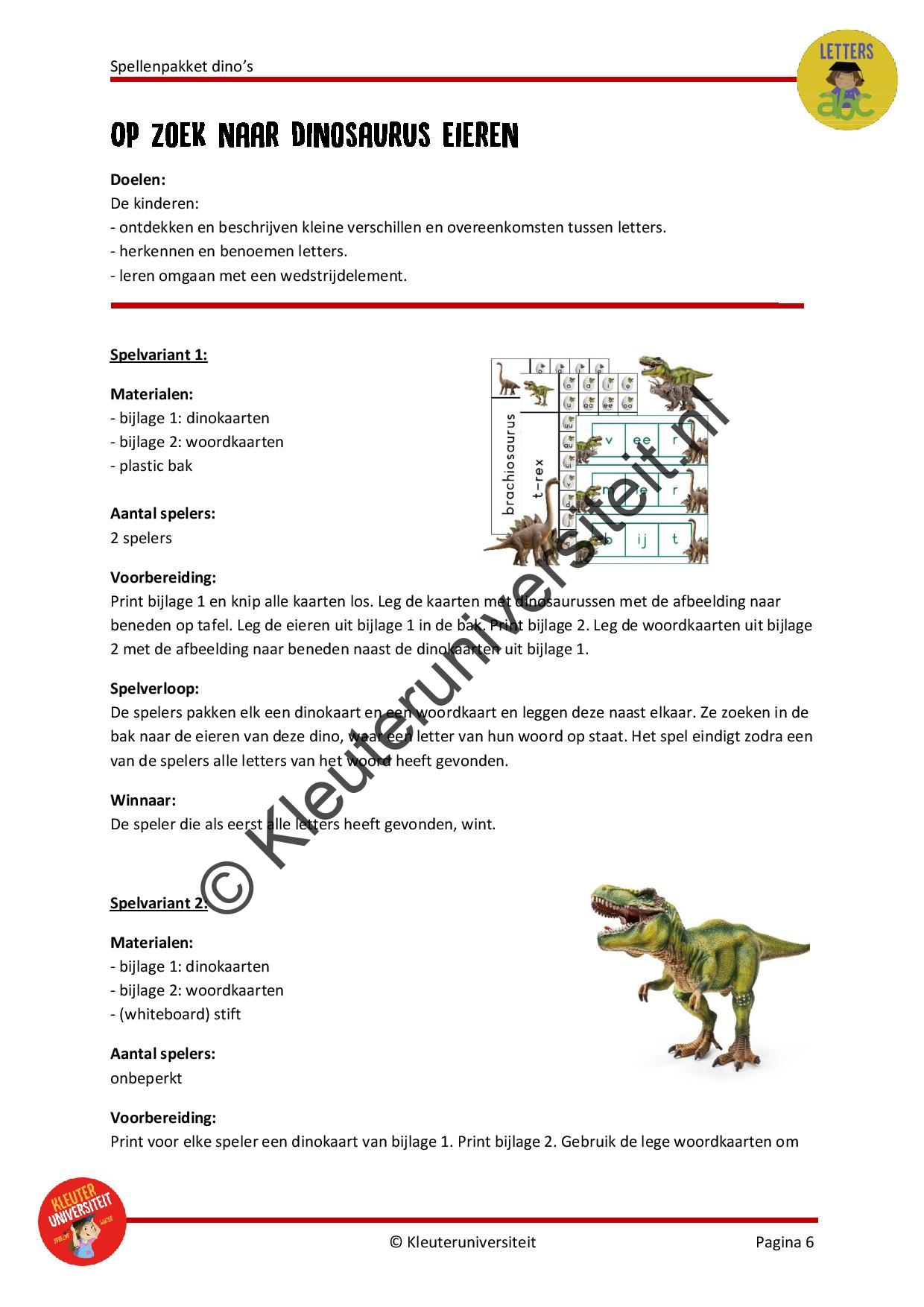 Spellenpakket dino's - Afbeelding 4