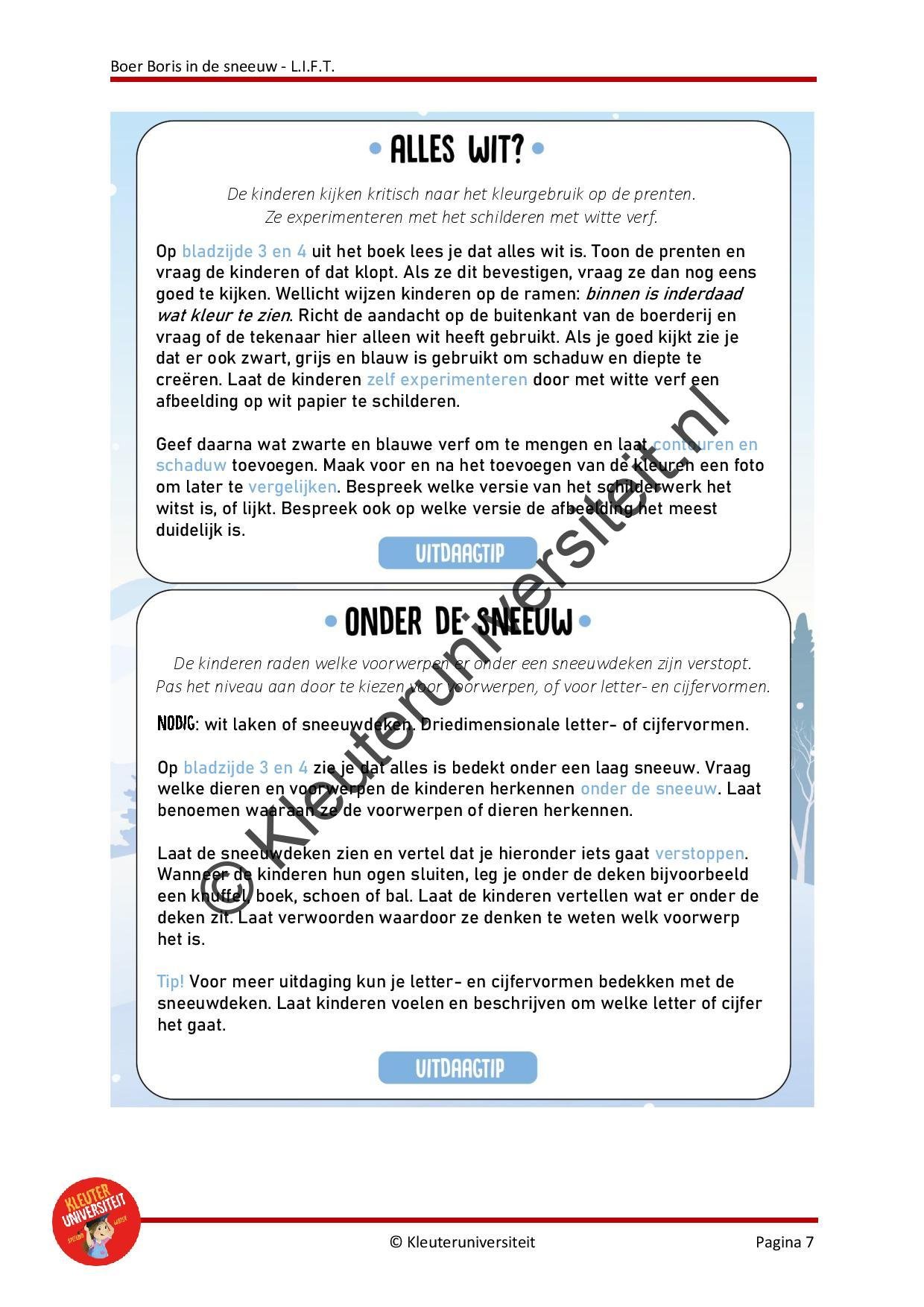 Boer Boris in de sneeuw - LIFT - Afbeelding 5