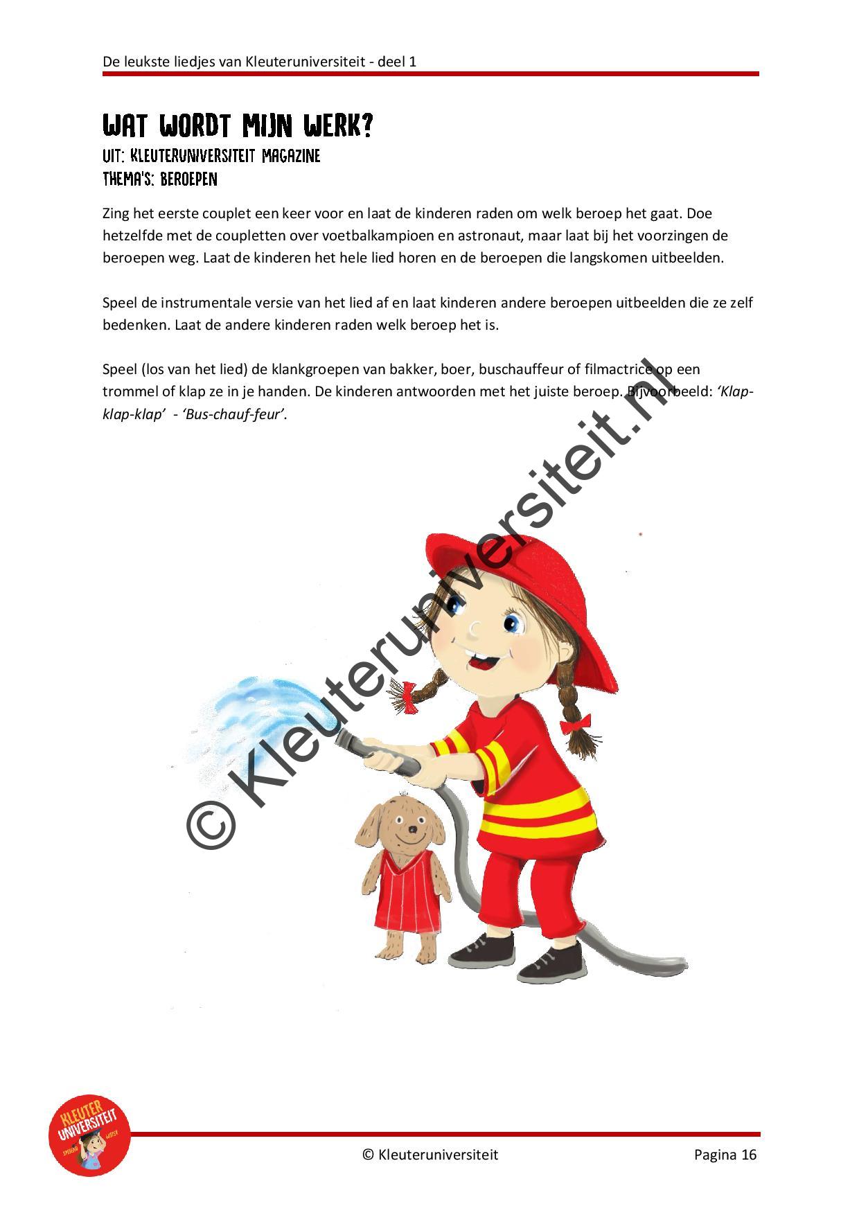 Kleuteruniversiteit liedjespakket 1 - Afbeelding 4