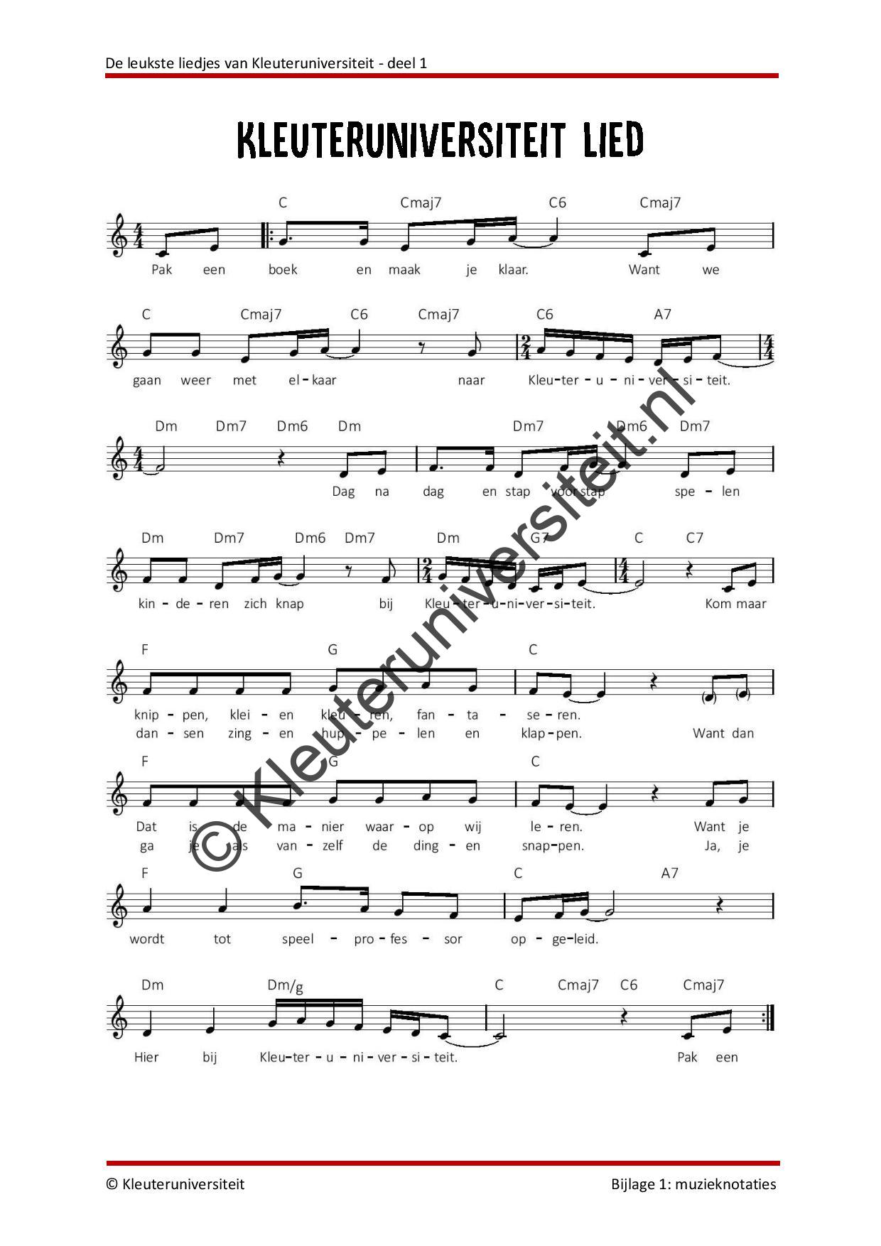 Kleuteruniversiteit liedjespakket 1 - Afbeelding 6