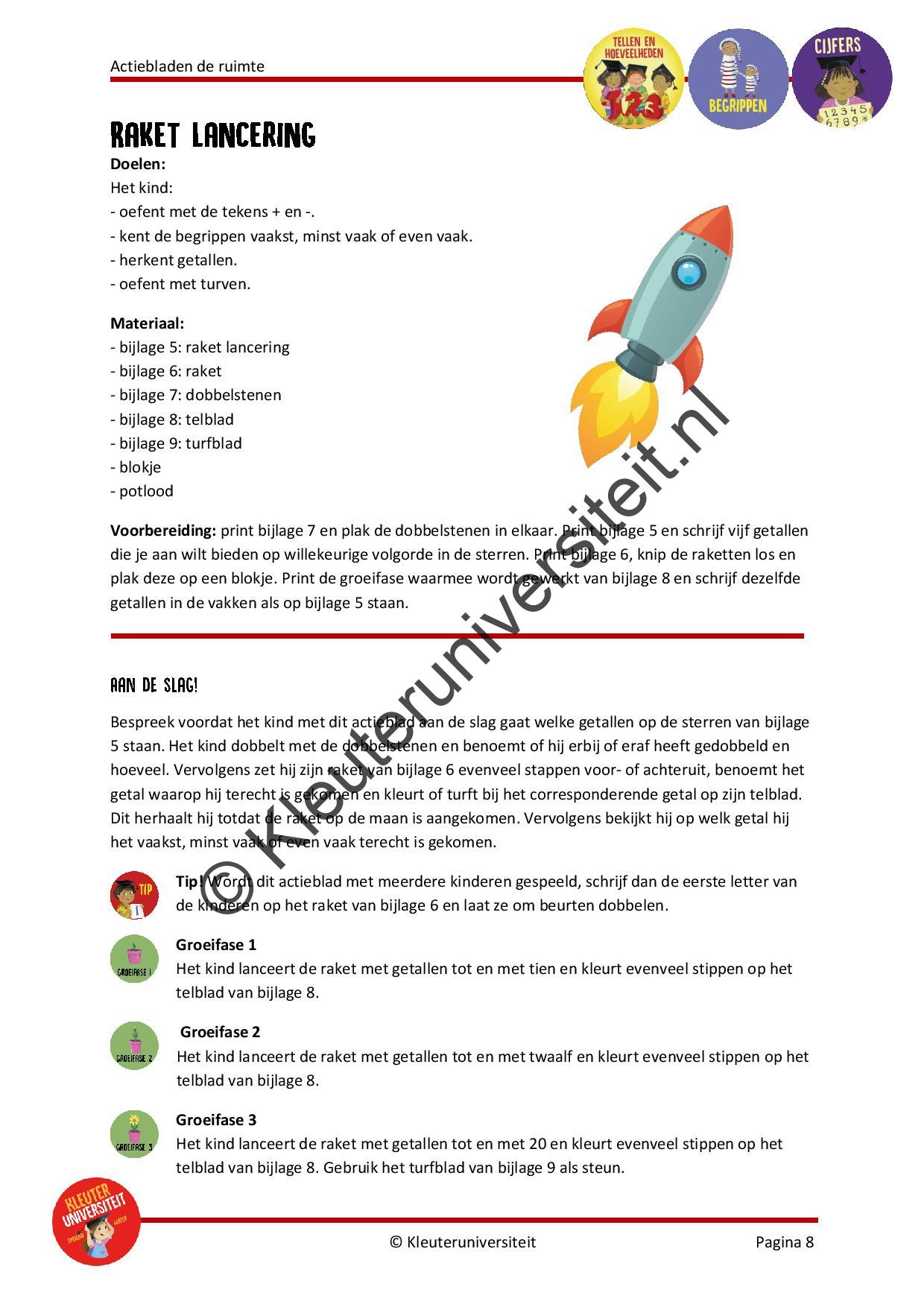 Actiebladen de ruimte - Afbeelding 5