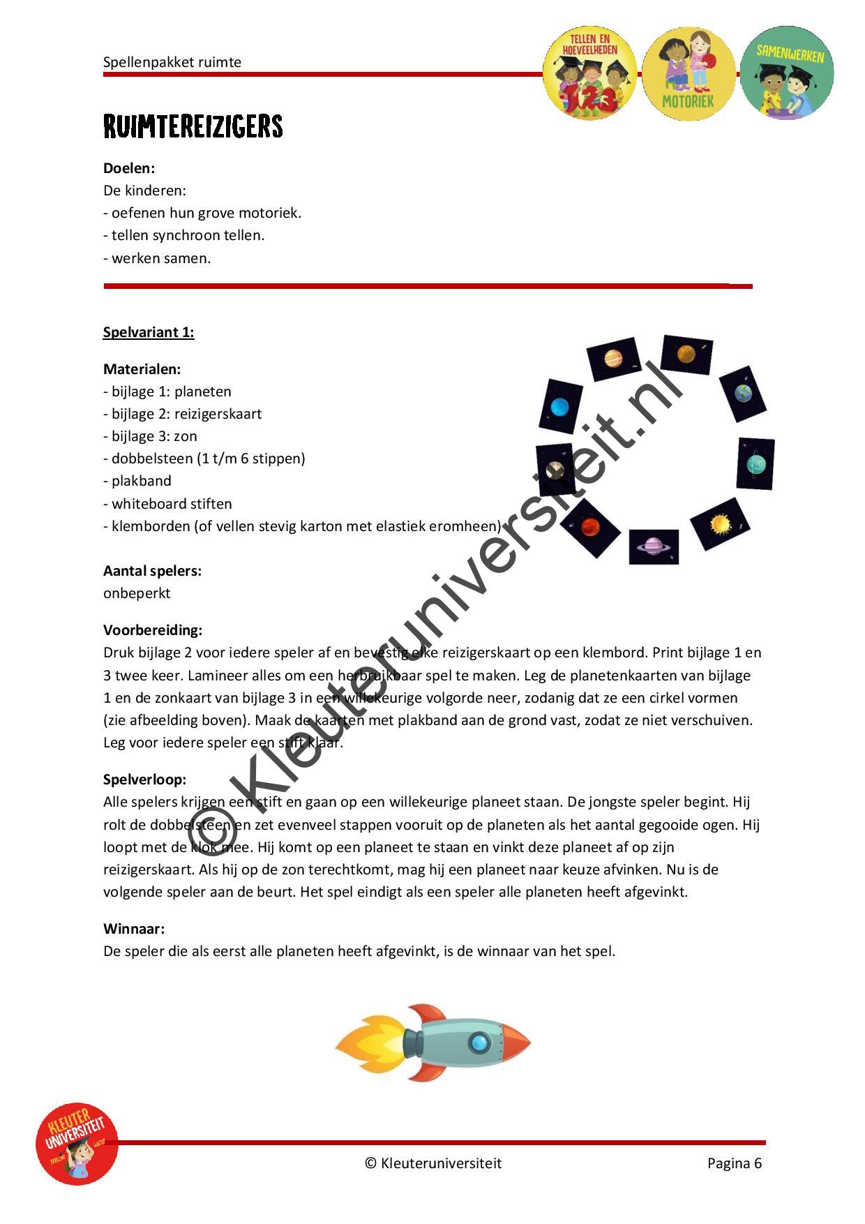 Spellenpakket ruimte - Afbeelding 4