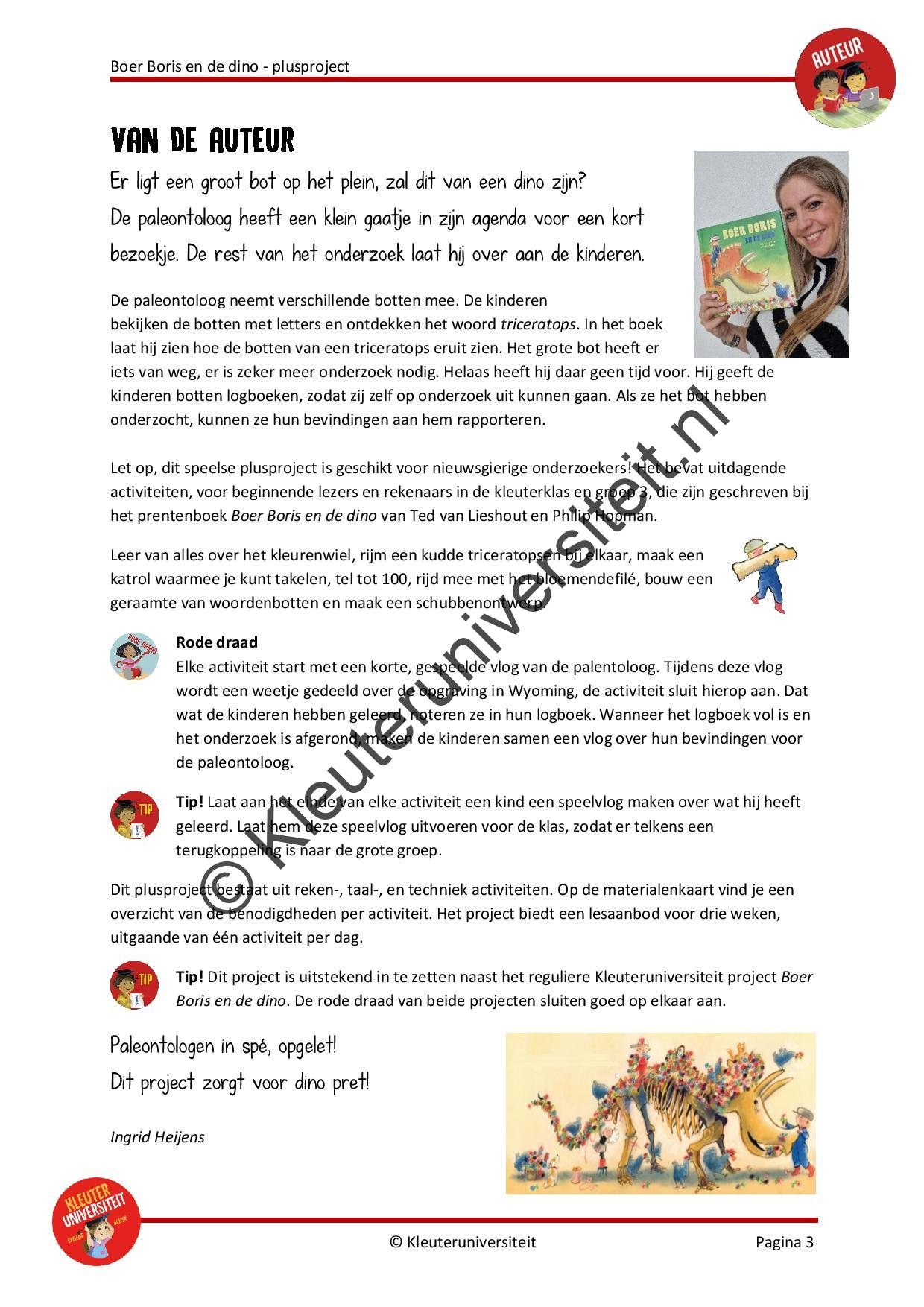 Boer Boris en de dino - plusproject - Afbeelding 2