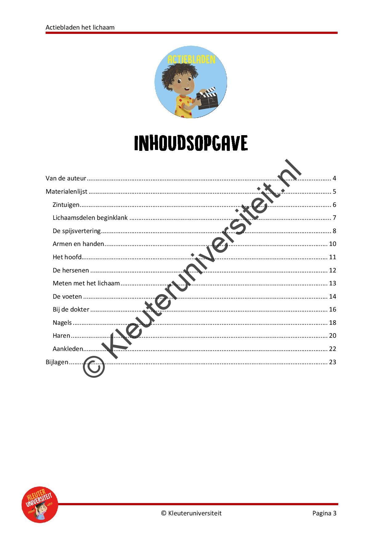 Actiebladen het lichaam - Afbeelding 2