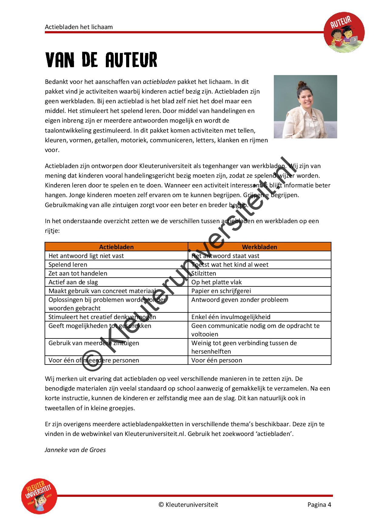 Actiebladen het lichaam - Afbeelding 3