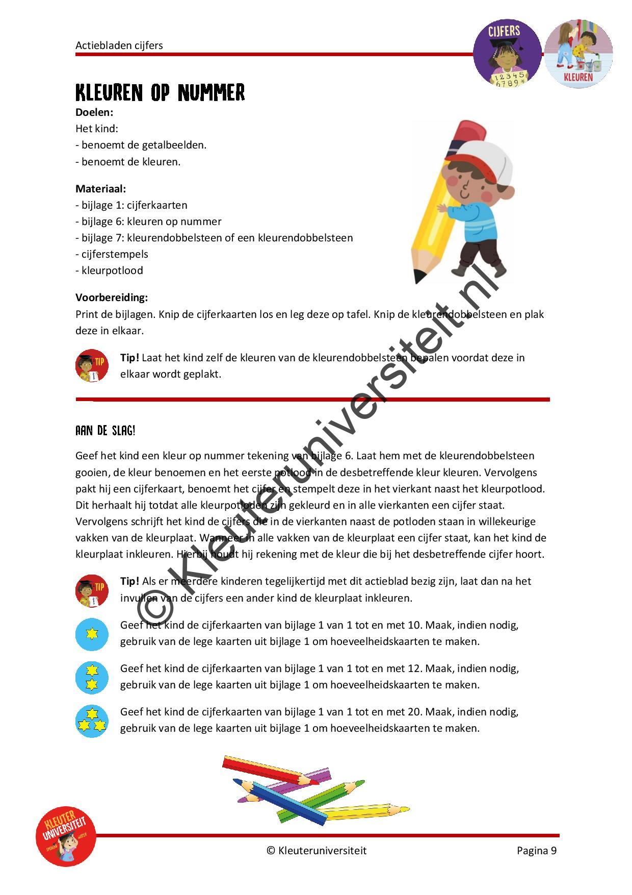 Actiebladen cijfers - Afbeelding 5
