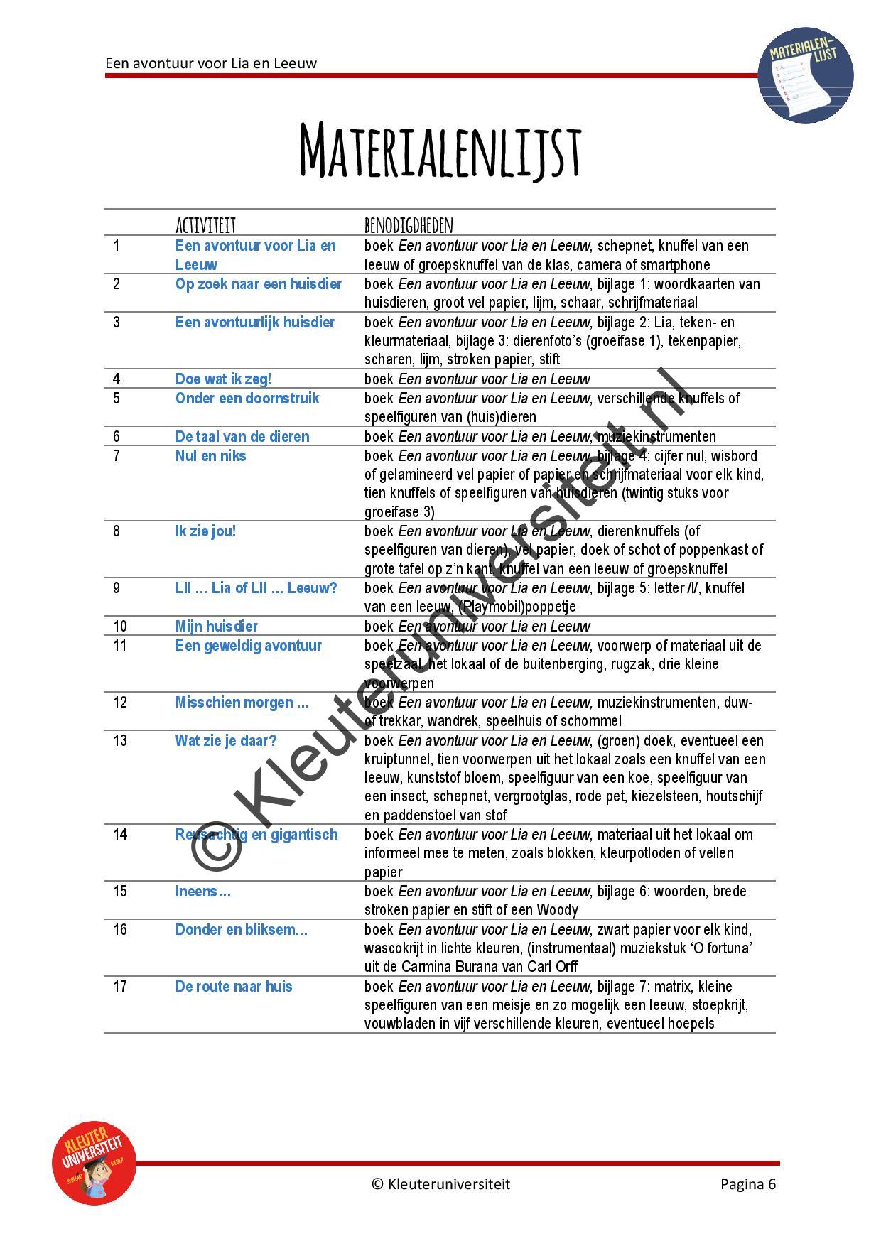 Een avontuur voor Lia en Leeuw - Afbeelding 5