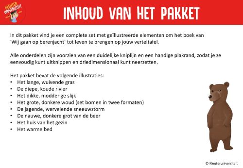 Wij gaan op berenjacht - verteltafel - Afbeelding 2