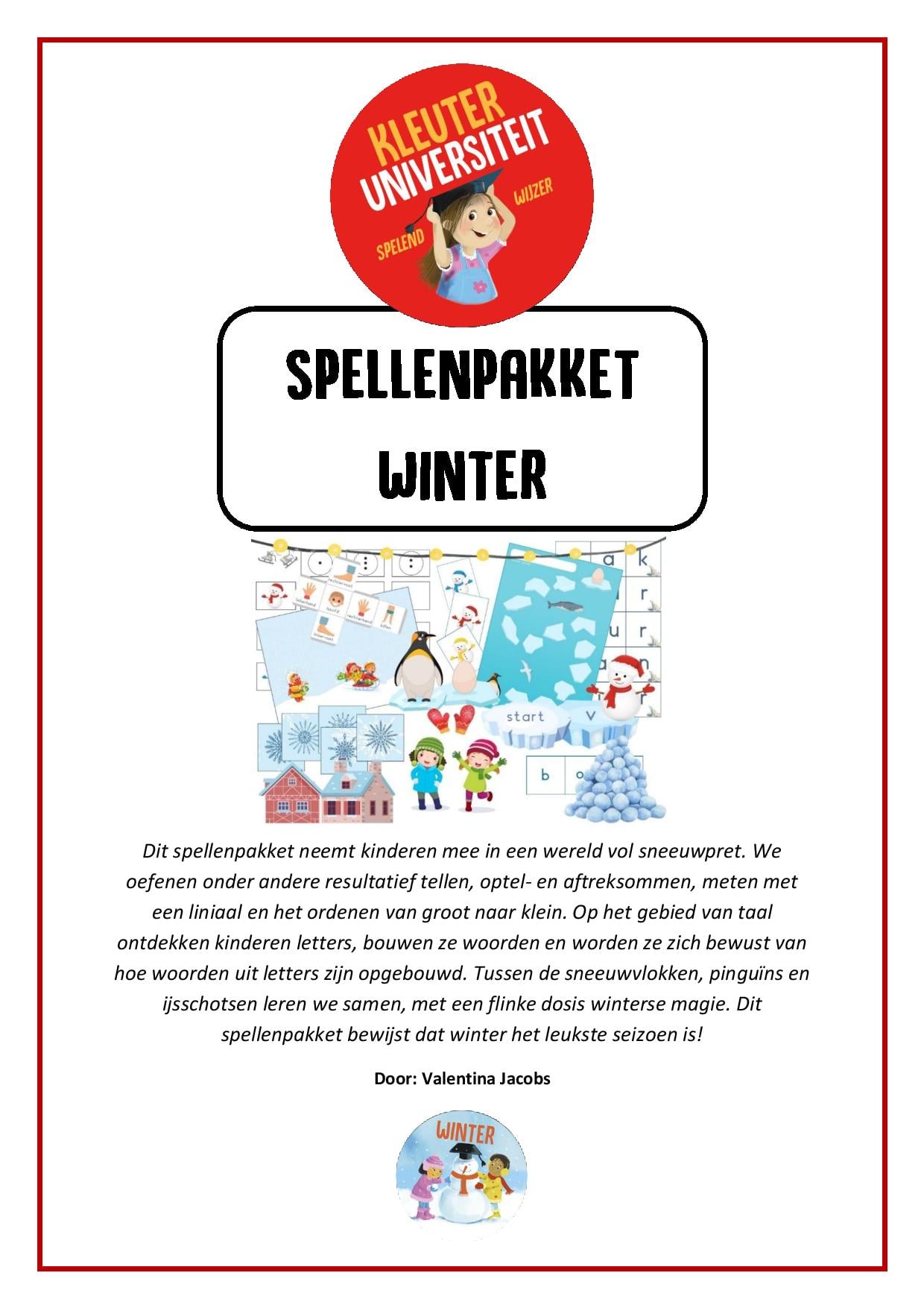 Spellenpakket winter